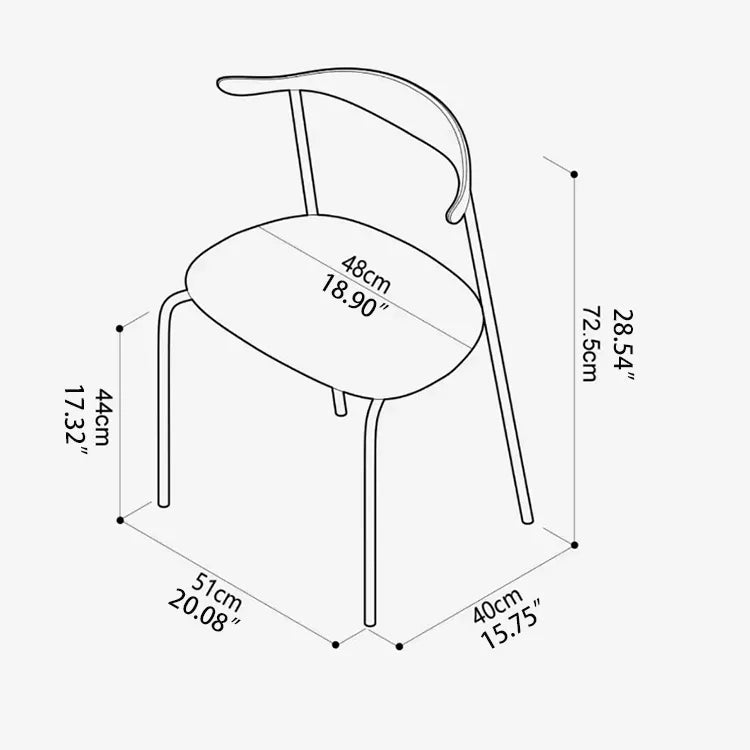 Stylish Ash Wood Dining Chair with Faux Leather Seat - Modern Elegance for Your Home fpmxm-2773