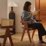 Ash Wood Rattan Dining Chair - Elegant Comfort for Modern Spaces fpmxm-2776