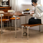 Elegant Boxwood Stool with Sleek Metal Legs - Perfect for Modern Interiors fpmxm-2778
