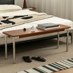 Elegant Boxwood Stool with Sleek Metal Legs - Perfect for Modern Interiors fpmxm-2778