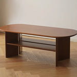 Elegant Cherry Wood Coffee Table with Modern Design - Perfect for Living Room Spaces fpmxm-2781
