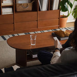 Elegant Cherry Wood Coffee Table with Modern Design - Perfect for Living Room Spaces fpmxm-2781