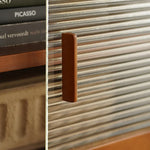 Sleek Boxwood Beech TV Stand with Glass Doors – Elegant Storage Solution fpmxm-2785