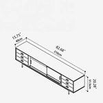 Sleek Boxwood Beech TV Stand with Glass Doors – Elegant Storage Solution fpmxm-2785