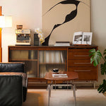 Sleek Boxwood and Glass Cabinet with Marble Top for Modern Interiors fpmxm-2787