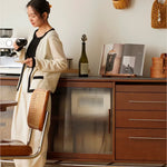 Sleek Boxwood and Glass Cabinet with Marble Top for Modern Interiors fpmxm-2787