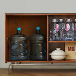 Sleek Boxwood and Glass Cabinet with Marble Top for Modern Interiors fpmxm-2787