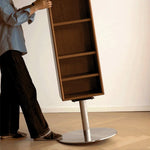 Modern Elegant Standing Mirror with Cherry Wood and Tempered Glass Finish fpmxm-2789