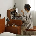 Elegant Boxwood & Beech Marble Vanity Table for Stylish Makeup Spaces fpmxm-2790