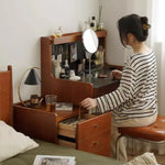 Elegant Boxwood & Beech Marble Vanity Table for Stylish Makeup Spaces fpmxm-2790