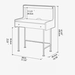 Elegant Boxwood & Beech Marble Vanity Table for Stylish Makeup Spaces fpmxm-2790