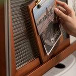 Stylish Boxwood and Glass Cabinet on Wheels - Perfect for Home Organization fpmxm-2792