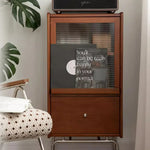 Elegant Boxwood Glass Cabinet with Modern Style - Perfect for Any Living Space fpmxm-2796