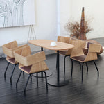 Stylish Multi-Layer Board and PU Leather Chair for Modern Living Spaces - Comfortable Techno Fabric Seating Solution fqr-5108