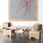 Stylish Multi-Layer Board Chair with PU Leather Accent – Modern Comfort for Your Space fqr-5110