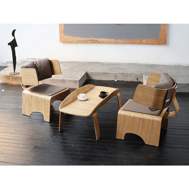 Stylish Multi-Layer Board Chair with PU Leather Accent – Modern Comfort for Your Space fqr-5110