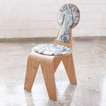 Stylish Multi-Layer Board Chair with Soft Cotton-Ramie Cushion - Perfect for Modern Decor! fqr-5112