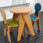 Stylish Multi-Layer Board Chair with Soft Cotton-Ramie Cushion - Perfect for Modern Decor! fqr-5112