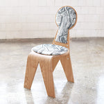 Stylish Multi-Layer Board Chair with Soft Cotton-Ramie Cushion - Perfect for Modern Decor! fqr-5112