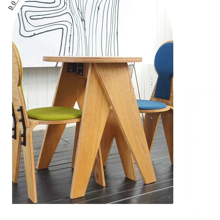 Stylish Multi-Layer Board Chair with Soft Cotton-Ramie Cushion - Perfect for Modern Decor! fqr-5112