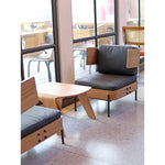 Stylish Multi-Layer Board Sofa with PU Leather and Cotton-Ramie Upholstery - Modern Comfort for Your Space fqr-5114
