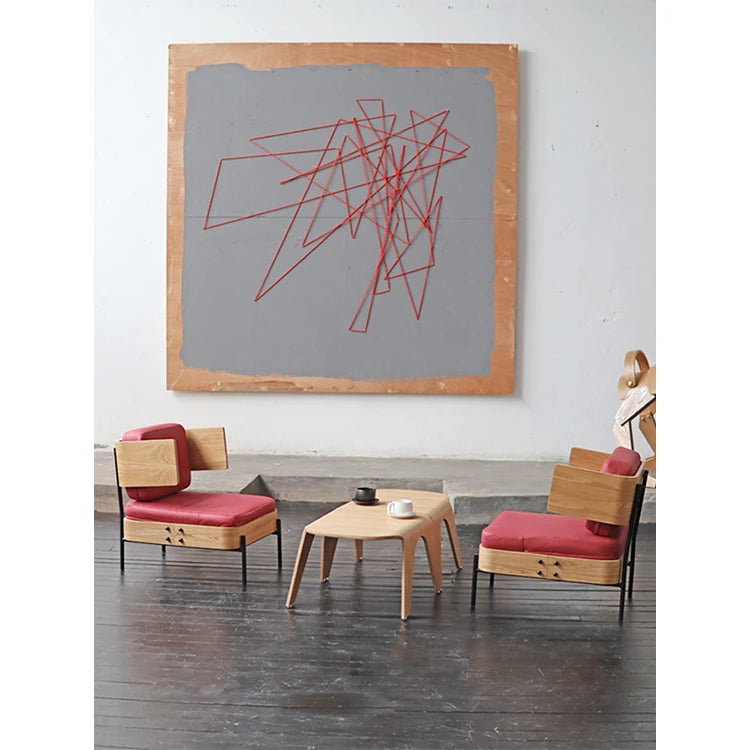 Stylish Multi-Layer Board Sofa with PU Leather and Cotton-Ramie Upholstery - Modern Comfort for Your Space fqr-5114