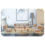 Stylish Multi-Layer Board Sofa with PU Leather and Cotton-Ramie Upholstery - Modern Comfort for Your Space fqr-5114