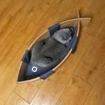 Cozy Cat Bed in Unique Fish Design - Multi-Layer Board Cotton-Ramie Pet Mattress for Ultimate Comfort fqr-5122
