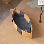 Cozy Cat Bed in Unique Fish Design - Multi-Layer Board Cotton-Ramie Pet Mattress for Ultimate Comfort fqr-5122