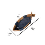 Cozy Cat Bed in Unique Fish Design - Multi-Layer Board Cotton-Ramie Pet Mattress for Ultimate Comfort fqr-5122