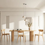 Modern Ash Wood Dining Table for Elegant Interiors fsdb-2259