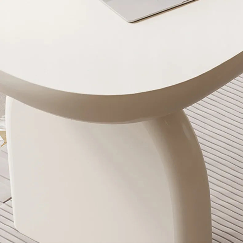 Modern Sleek White Wood Desk - Stylish Workspace Table for Home Offices fsdb-2271