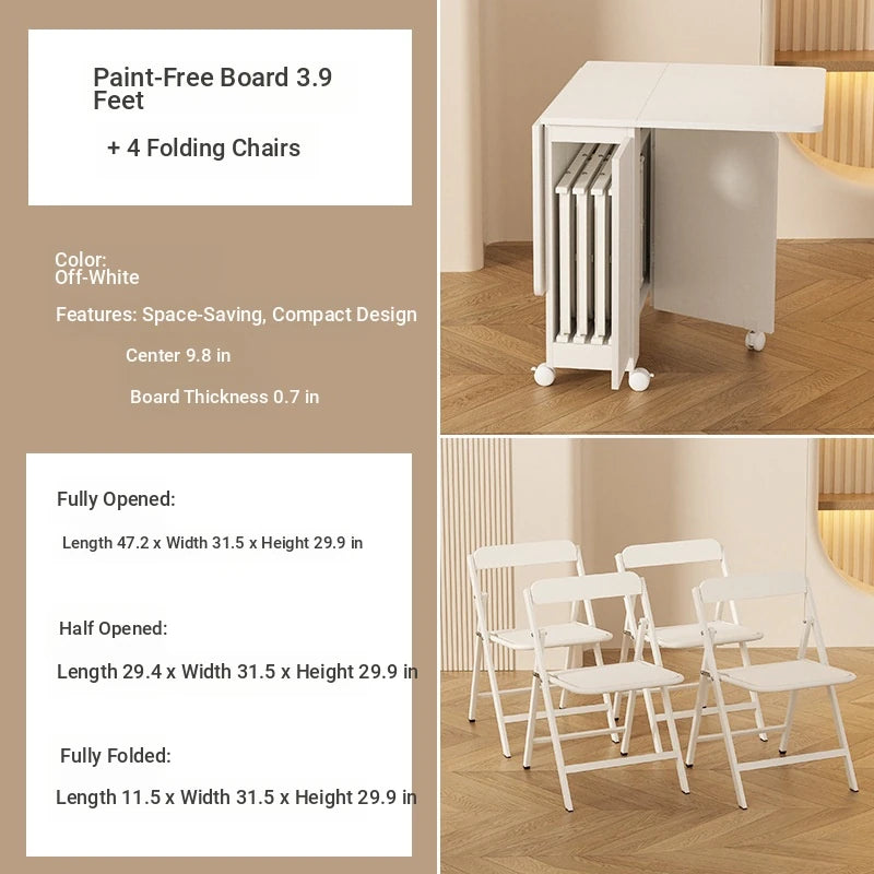Compact Folding Table with Stylish Design – Perfect for Small Spaces & Versatile Use fsf-5210