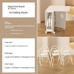 Compact Folding Table with Stylish Design – Perfect for Small Spaces & Versatile Use fsf-5210