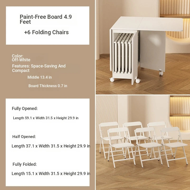 Compact Folding Table with Stylish Design – Perfect for Small Spaces & Versatile Use fsf-5210