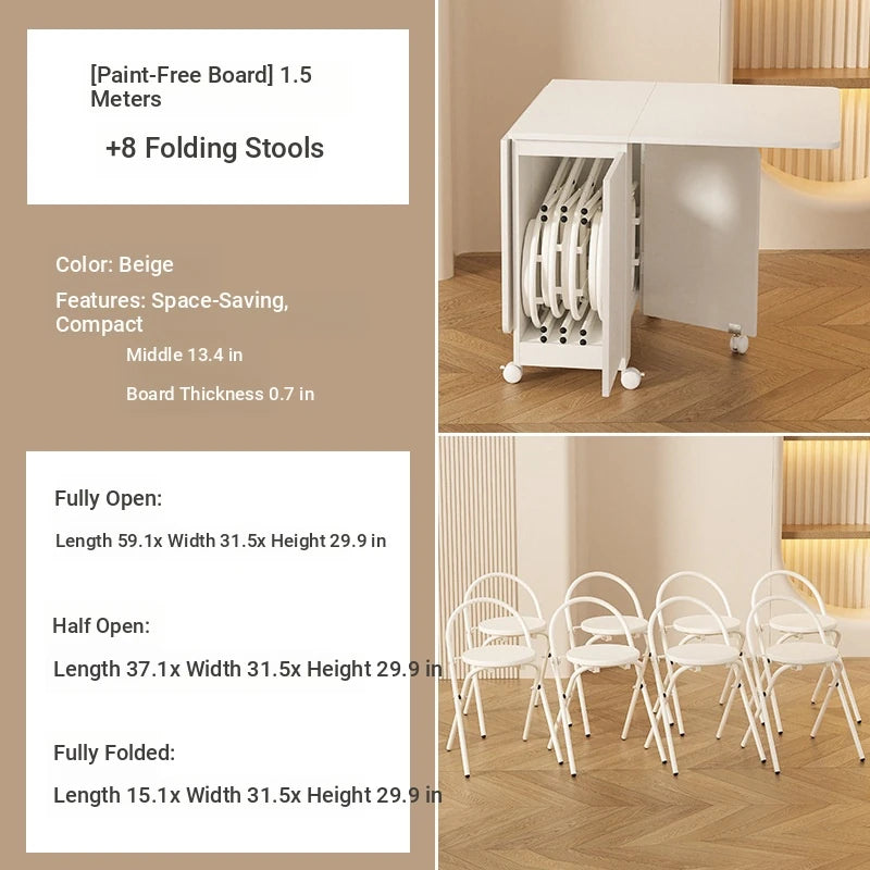 Compact Folding Table with Stylish Design – Perfect for Small Spaces & Versatile Use fsf-5210