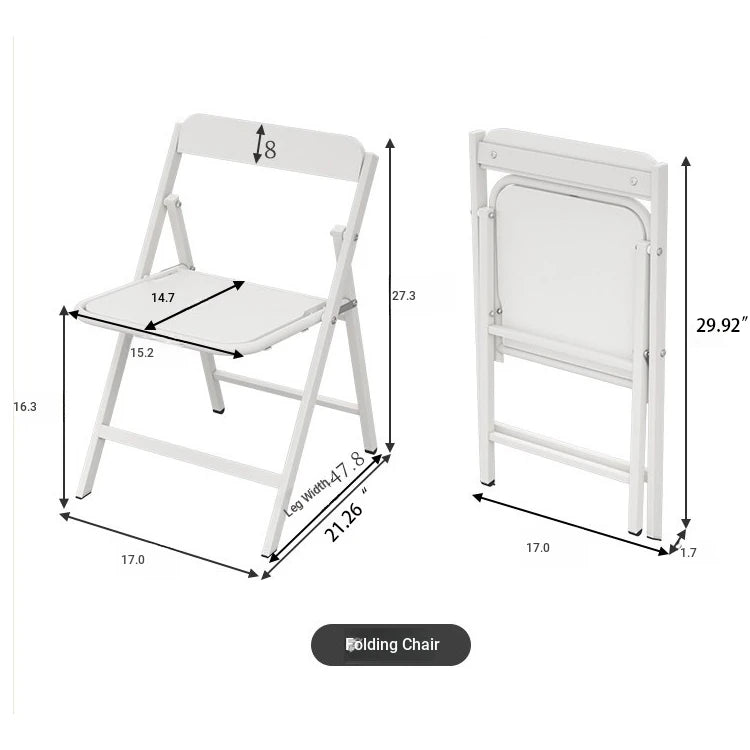 Stylish Foldable Chair with Space-Saving Design - Modern Compact Seating Solution for Any Room fsf-5210-ch