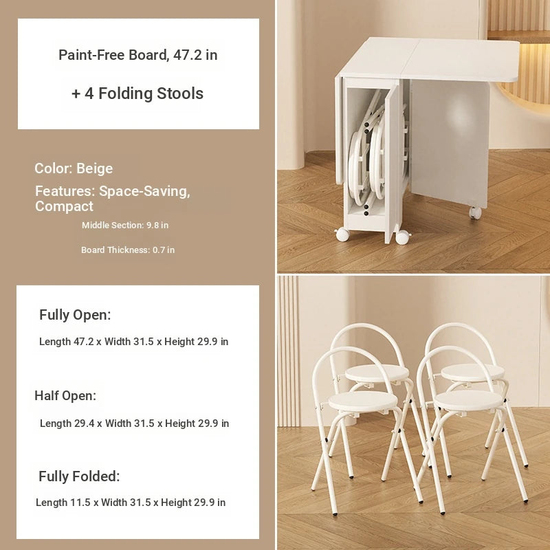 Stylish Foldable Chair with Space-Saving Design - Modern Compact Seating Solution for Any Room fsf-5210-ch