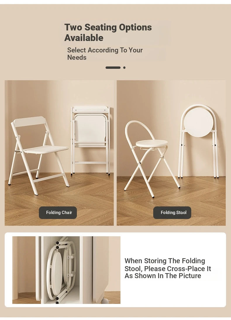 Stylish Foldable Chair with Space-Saving Design - Modern Compact Seating Solution for Any Room fsf-5210-ch