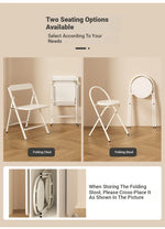 Stylish Foldable Chair with Space-Saving Design - Modern Compact Seating Solution for Any Room fsf-5210-ch