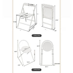 Stylish Foldable Chair with Space-Saving Design - Modern Compact Seating Solution for Any Room fsf-5210-ch
