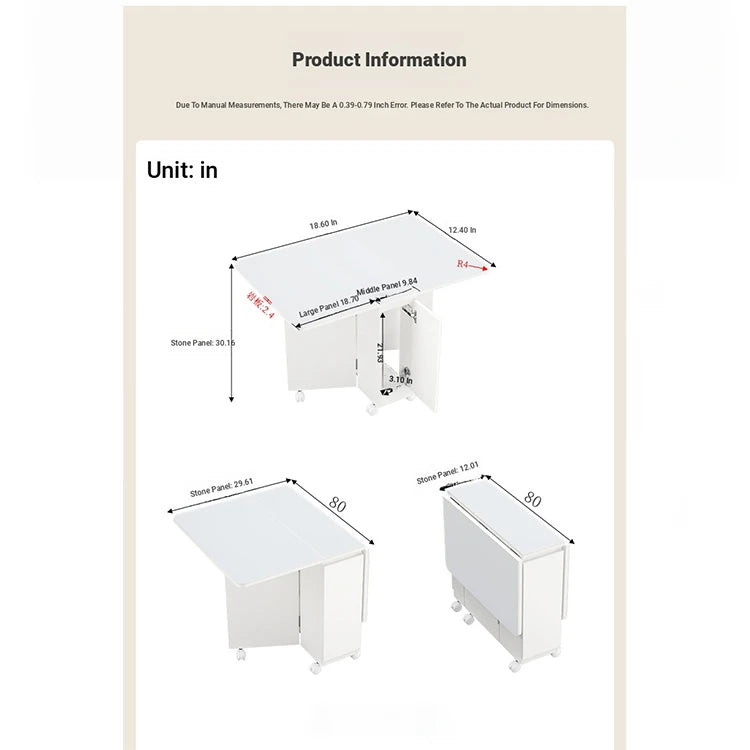 Compact Folding Table with Stylish Design – Perfect for Small Spaces & Versatile Use fsf-5210