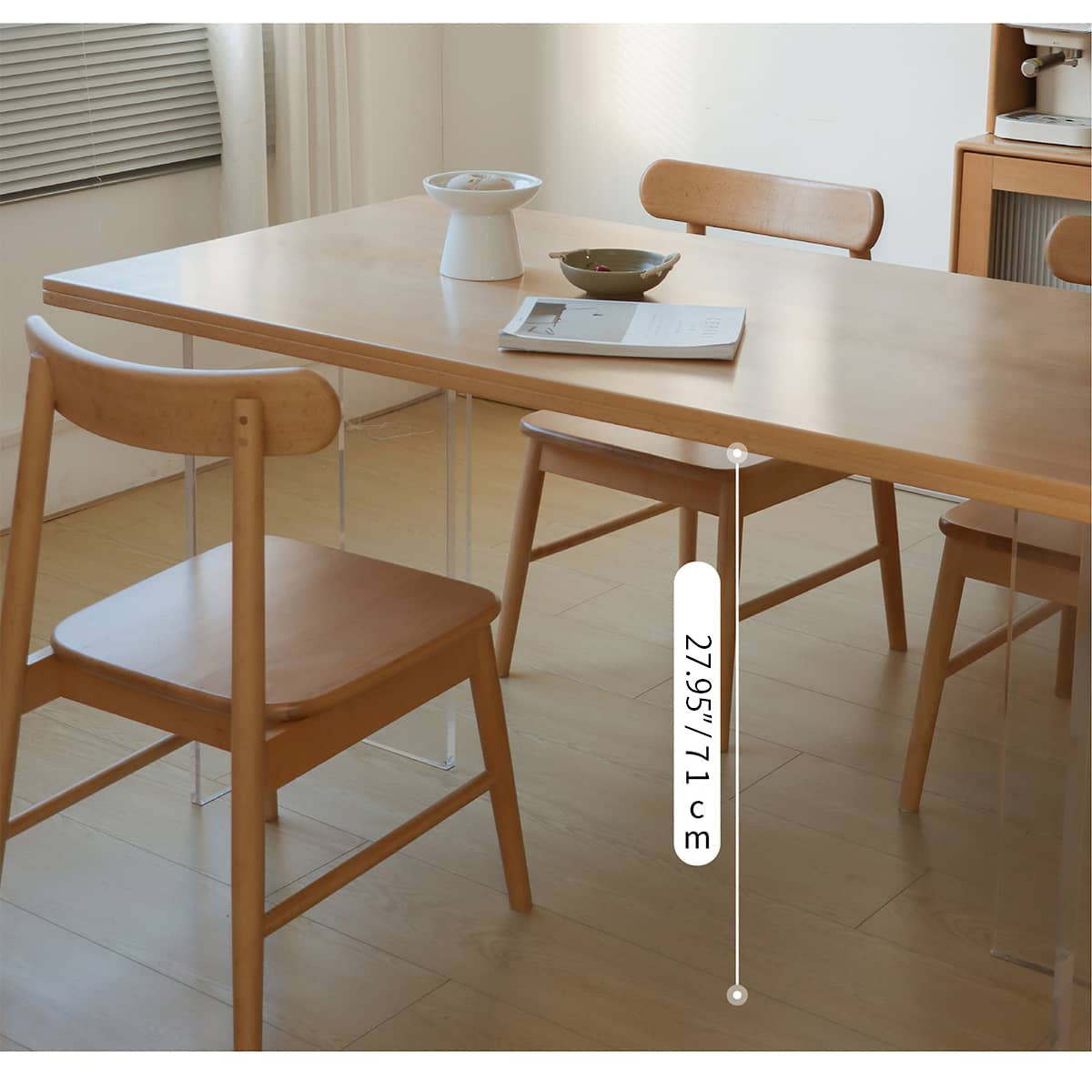 Elegant Beech Wood Stool for Modern Interiors fslmz-1080