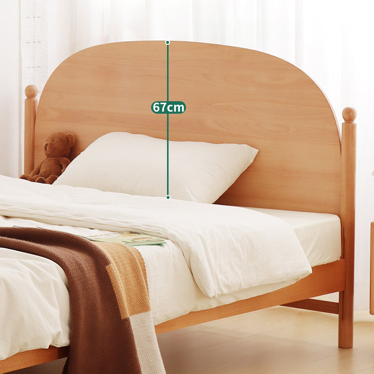 Elegant Bed Frame in Natural Beech and Pine Wood - Durable and Stylish fslmz-1084