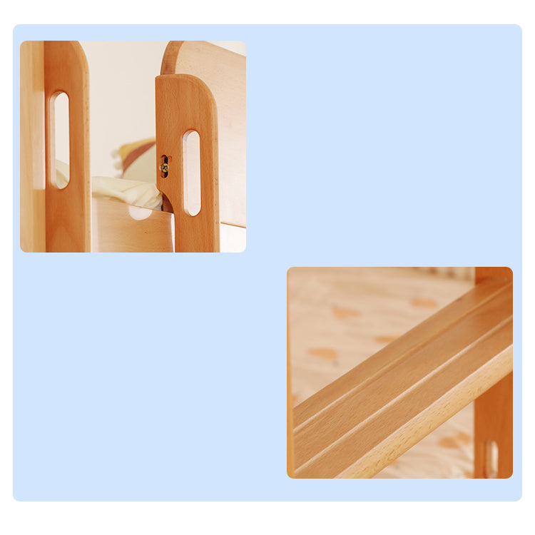 Elegant Natural Beech, Cedar, and Pine Wood Bed – Superior Craftsmanship and Timeless Design fslmz-1085