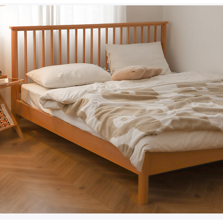 Elegant Bed Crafted from Premium Beech, Cedar, and Pine Wood fslmz-1090