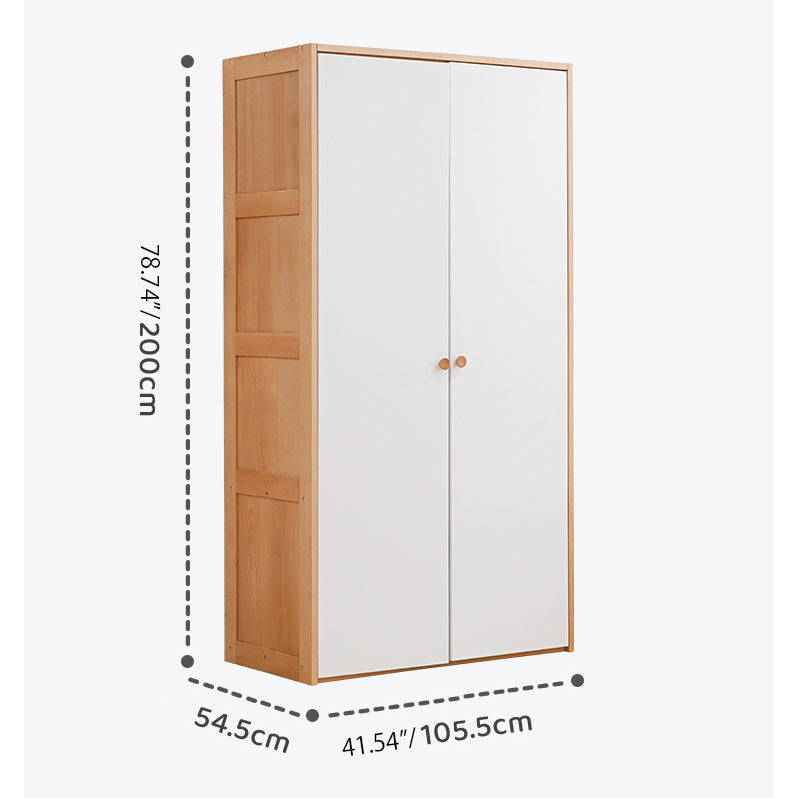 Sleek Modern Cabinet in Natural Beech Wood Finish fslmz-1097