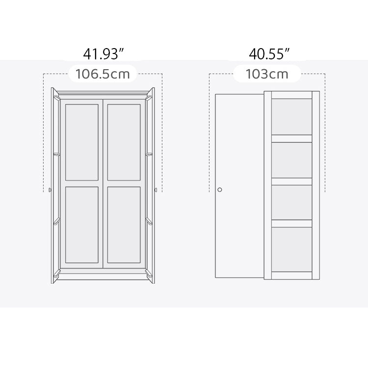 Sleek Modern Cabinet in Natural Beech Wood Finish fslmz-1097