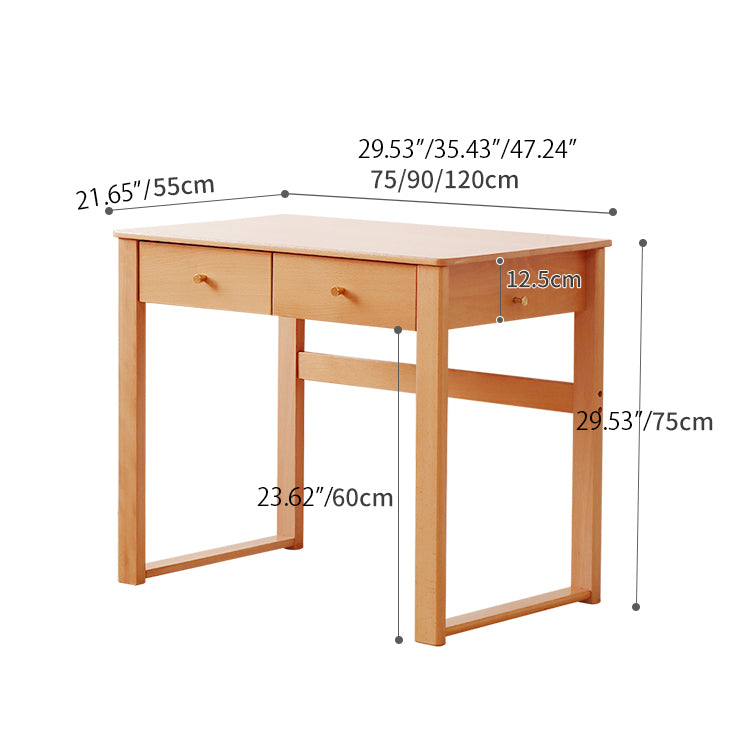 Elegant Natural Beech Wood Dining Table for Modern Homes fslmz-1100