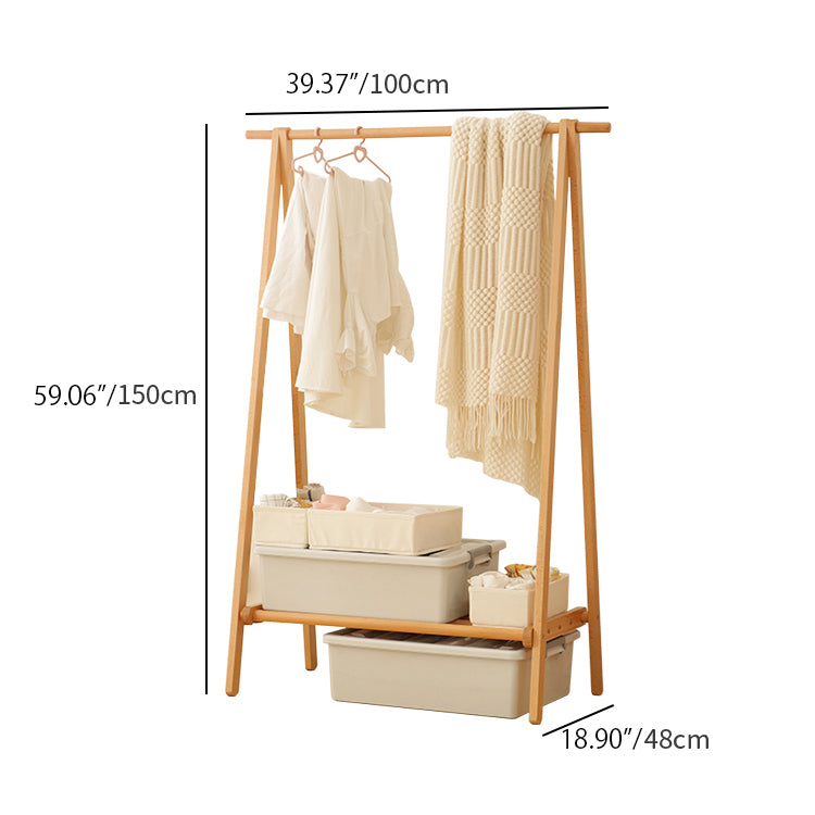 Premium Beech Wood Storage Rack - Stylish and Durable Solution for Home and Office Organization fslmz-1106